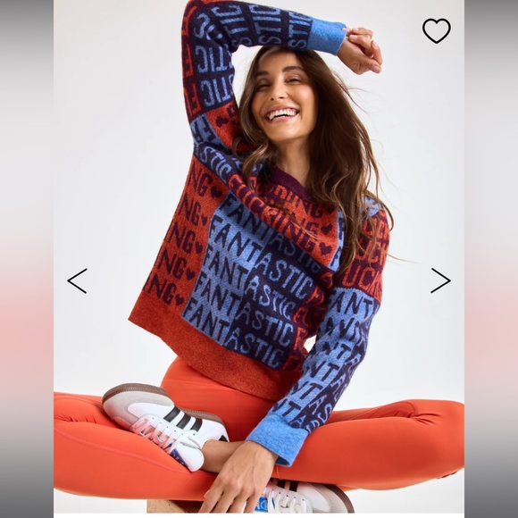Ayda Pink and Blue Pepper Sweater - Picture 3 of 11